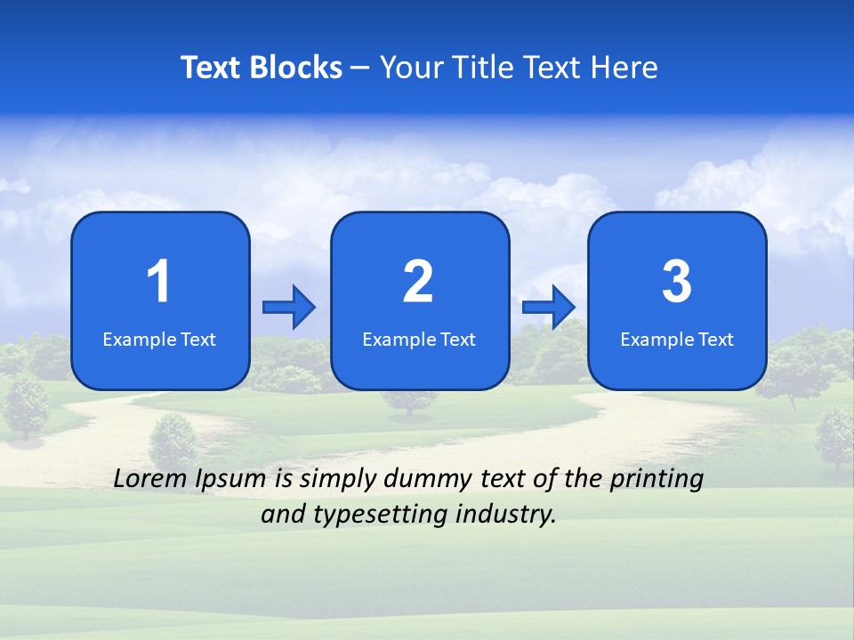 Beautiful Clear Landscape PowerPoint Template