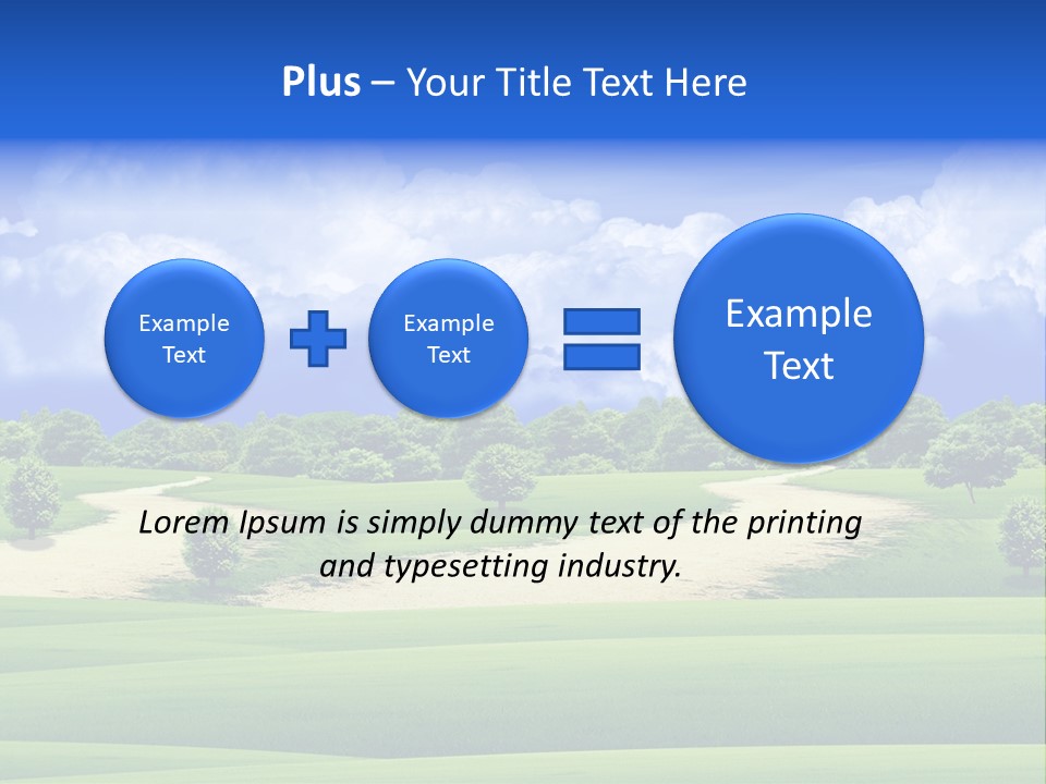 Beautiful Clear Landscape PowerPoint Template
