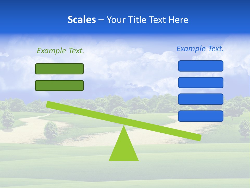 Beautiful Clear Landscape PowerPoint Template