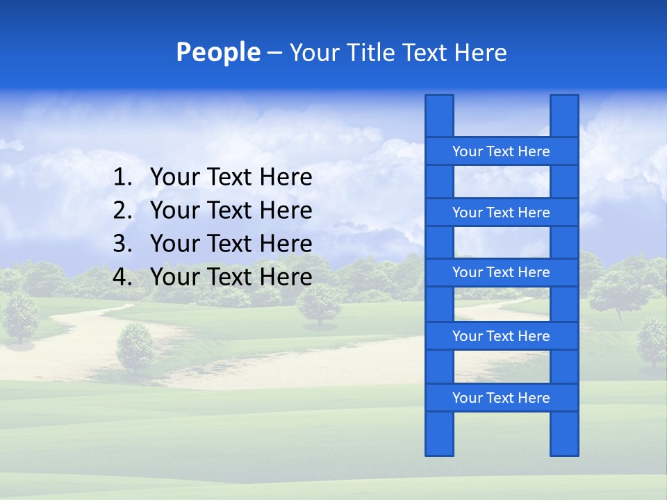 Beautiful Clear Landscape PowerPoint Template