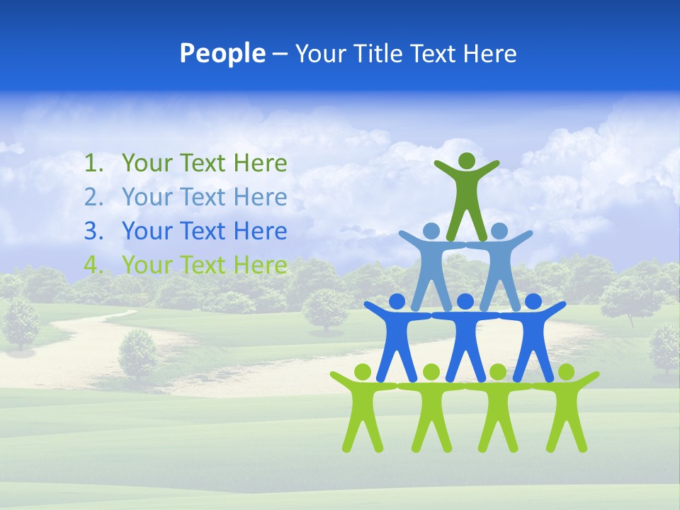 Beautiful Clear Landscape PowerPoint Template