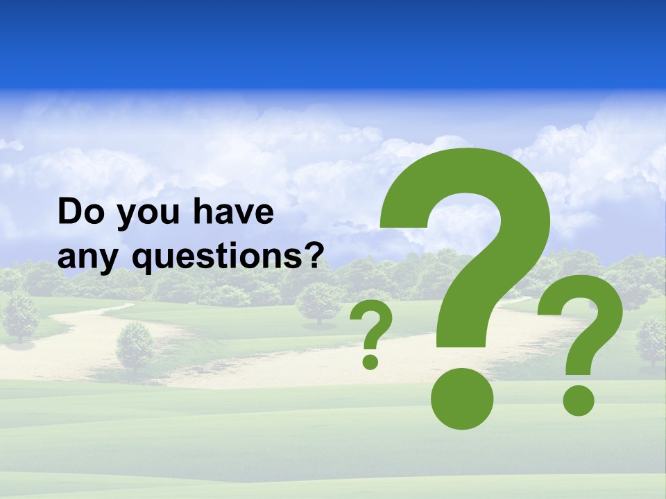 Beautiful Clear Landscape PowerPoint Template