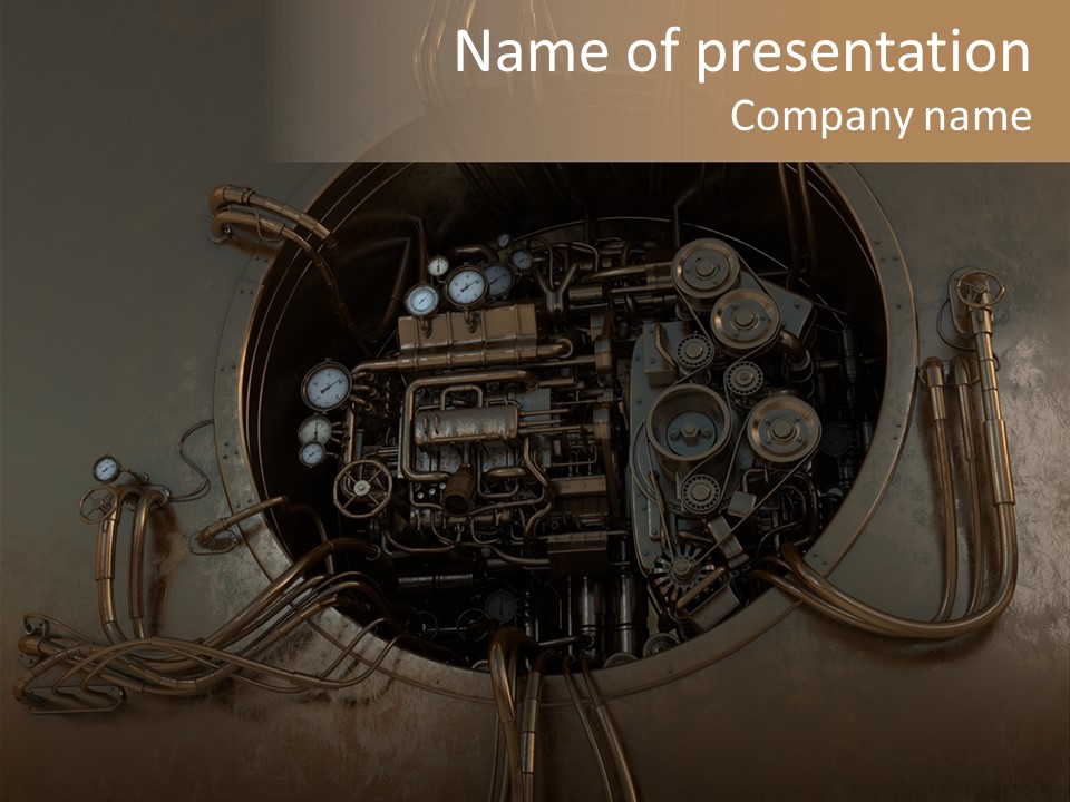 Mechanical Wire Precision PowerPoint Template