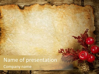 Wrinkled Beautiful Decor PowerPoint Template