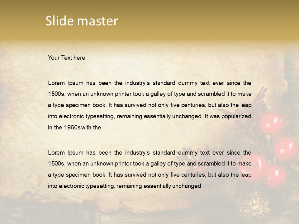 Wrinkled Beautiful Decor PowerPoint Template