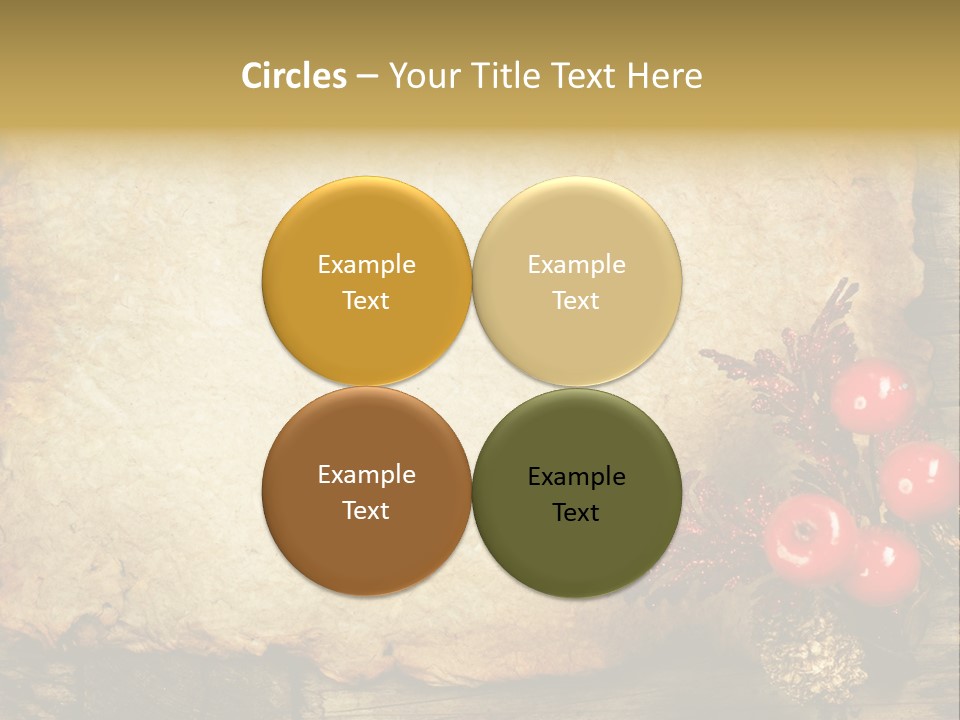 Wrinkled Beautiful Decor PowerPoint Template