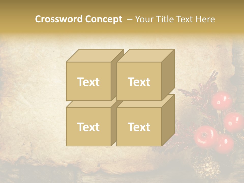 Wrinkled Beautiful Decor PowerPoint Template