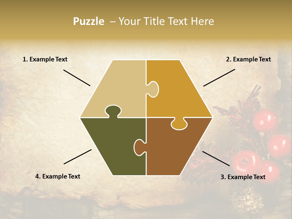 Wrinkled Beautiful Decor PowerPoint Template