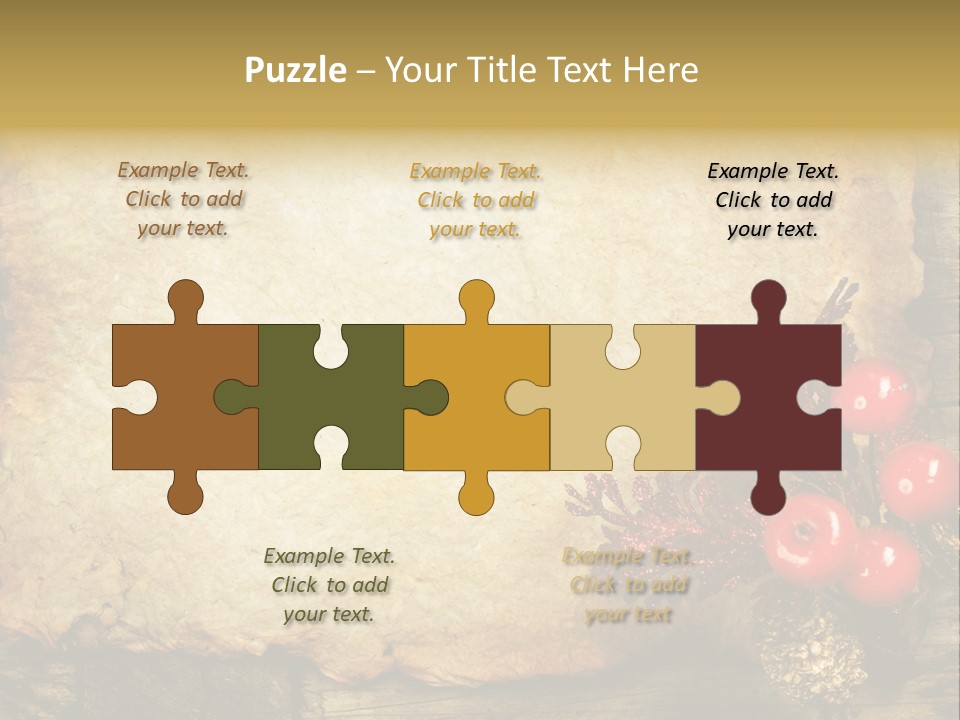 Wrinkled Beautiful Decor PowerPoint Template