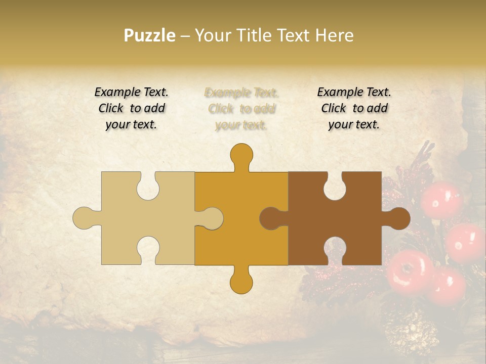 Wrinkled Beautiful Decor PowerPoint Template