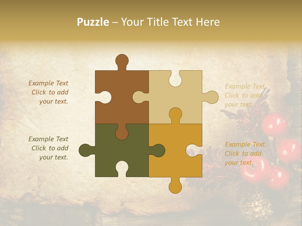 Wrinkled Beautiful Decor PowerPoint Template