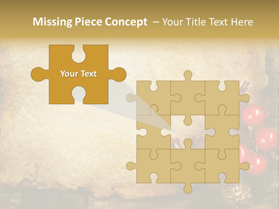 Wrinkled Beautiful Decor PowerPoint Template