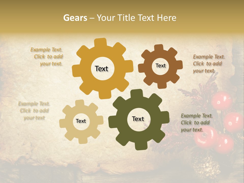 Wrinkled Beautiful Decor PowerPoint Template