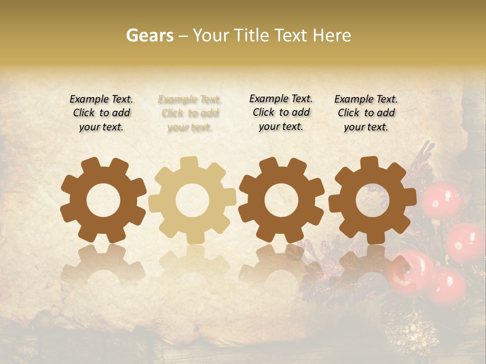 Wrinkled Beautiful Decor PowerPoint Template