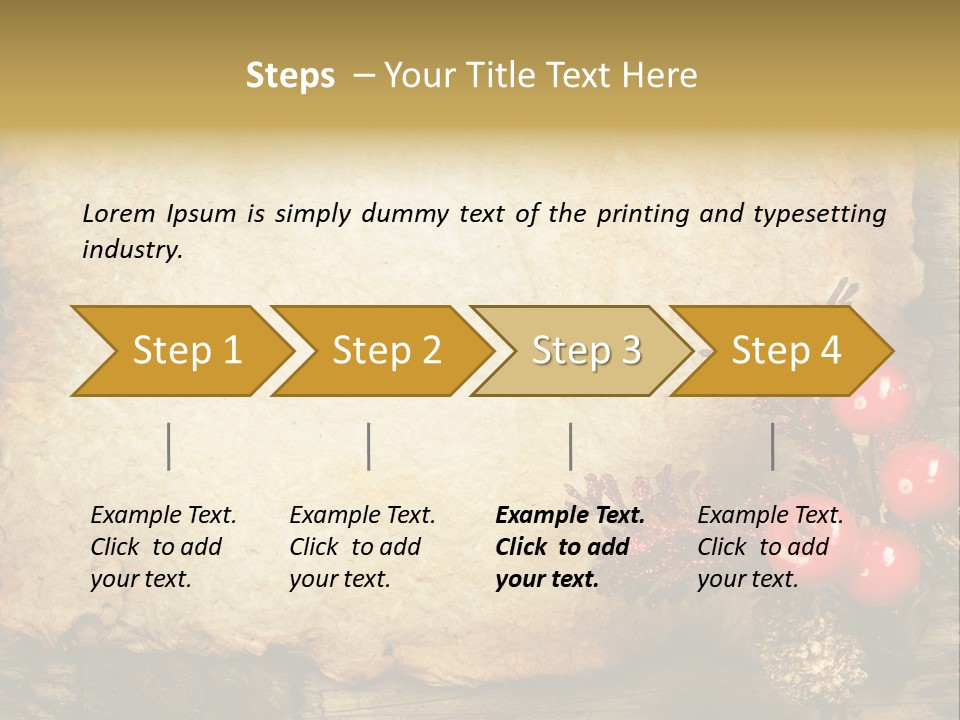 Wrinkled Beautiful Decor PowerPoint Template