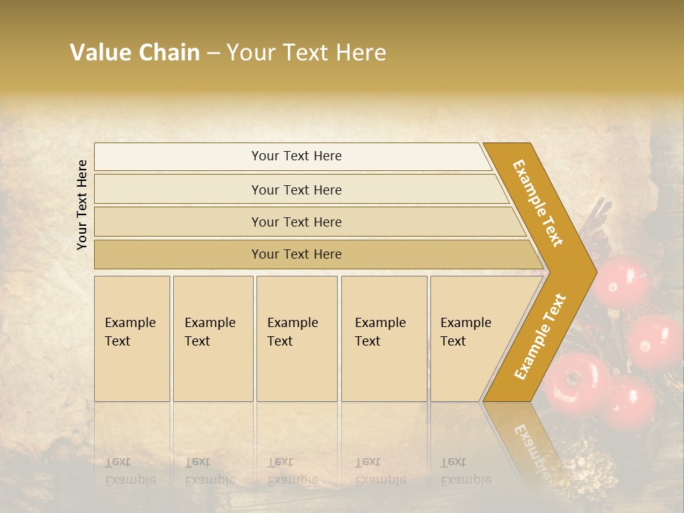Wrinkled Beautiful Decor PowerPoint Template