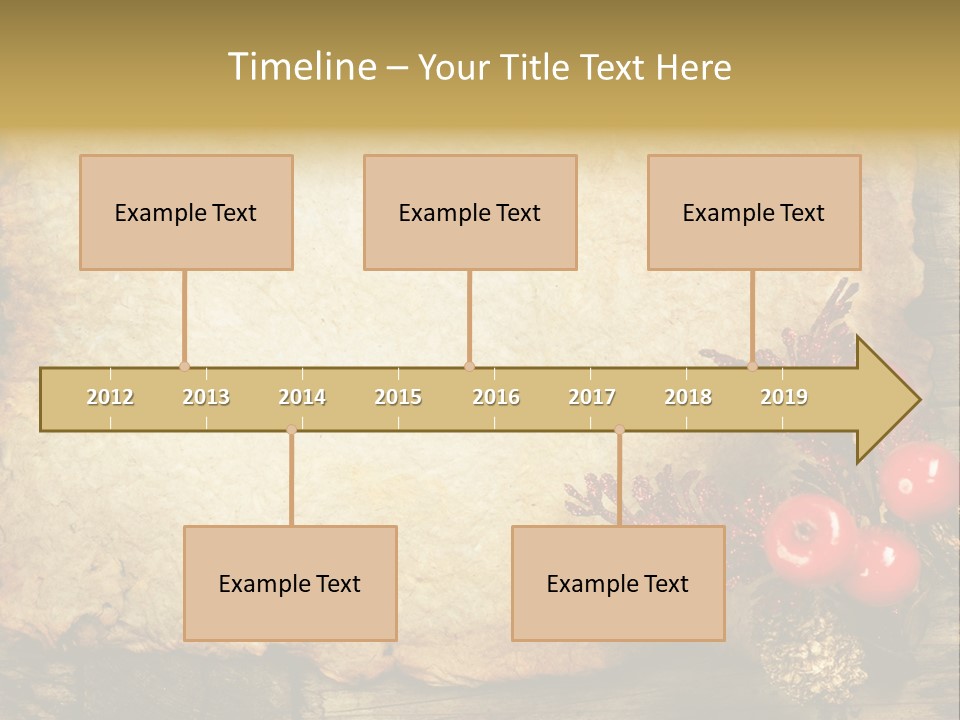 Wrinkled Beautiful Decor PowerPoint Template