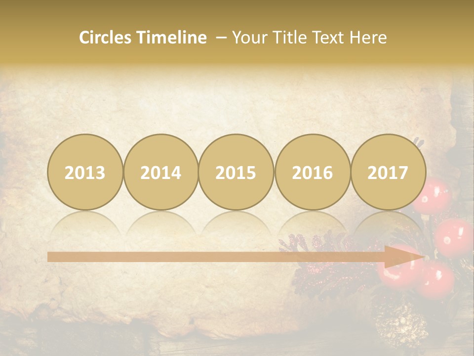 Wrinkled Beautiful Decor PowerPoint Template