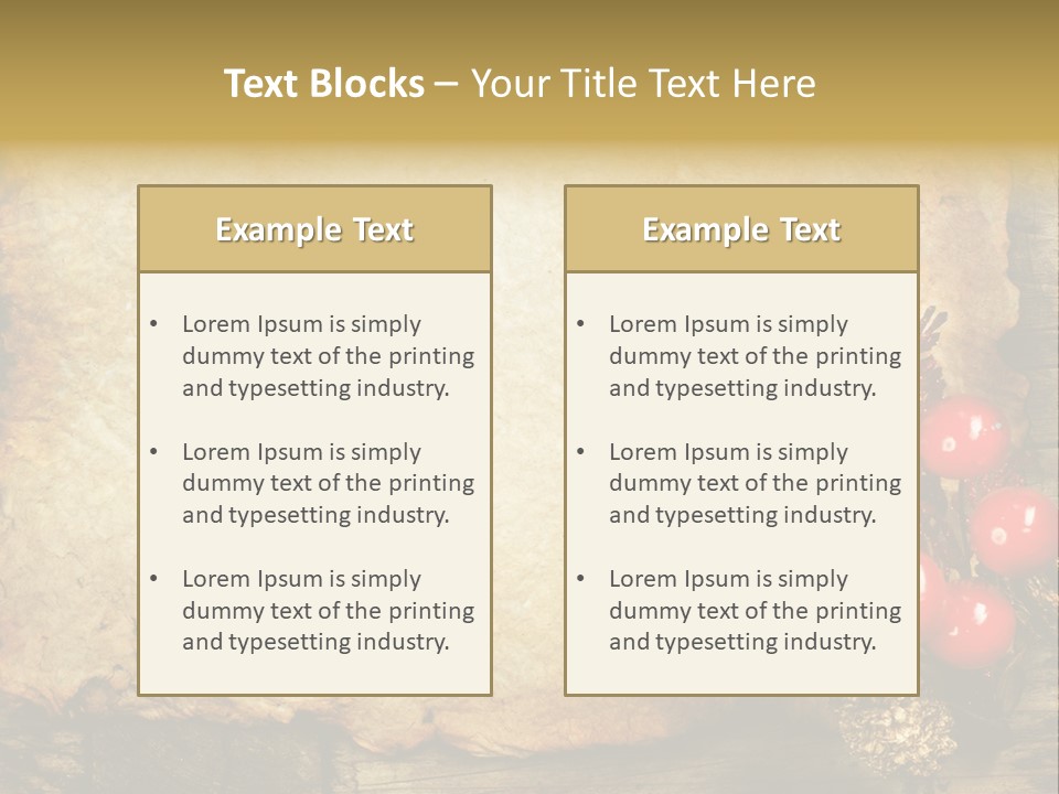 Wrinkled Beautiful Decor PowerPoint Template