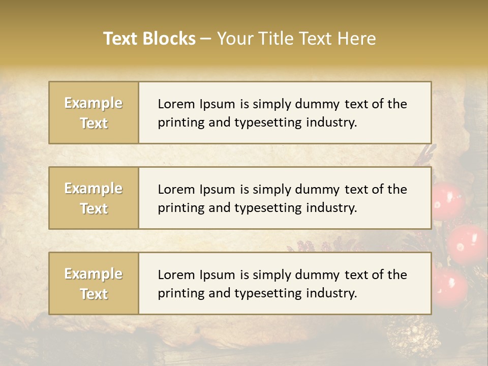 Wrinkled Beautiful Decor PowerPoint Template