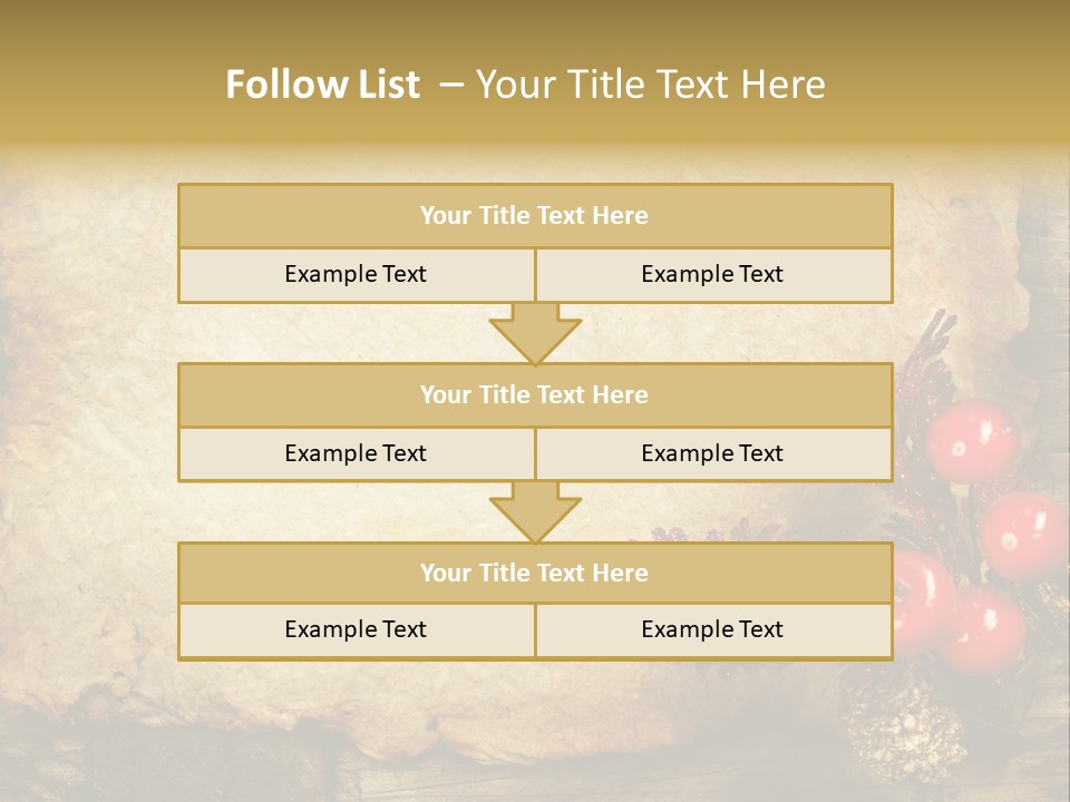 Wrinkled Beautiful Decor PowerPoint Template