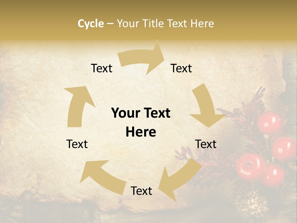 Wrinkled Beautiful Decor PowerPoint Template