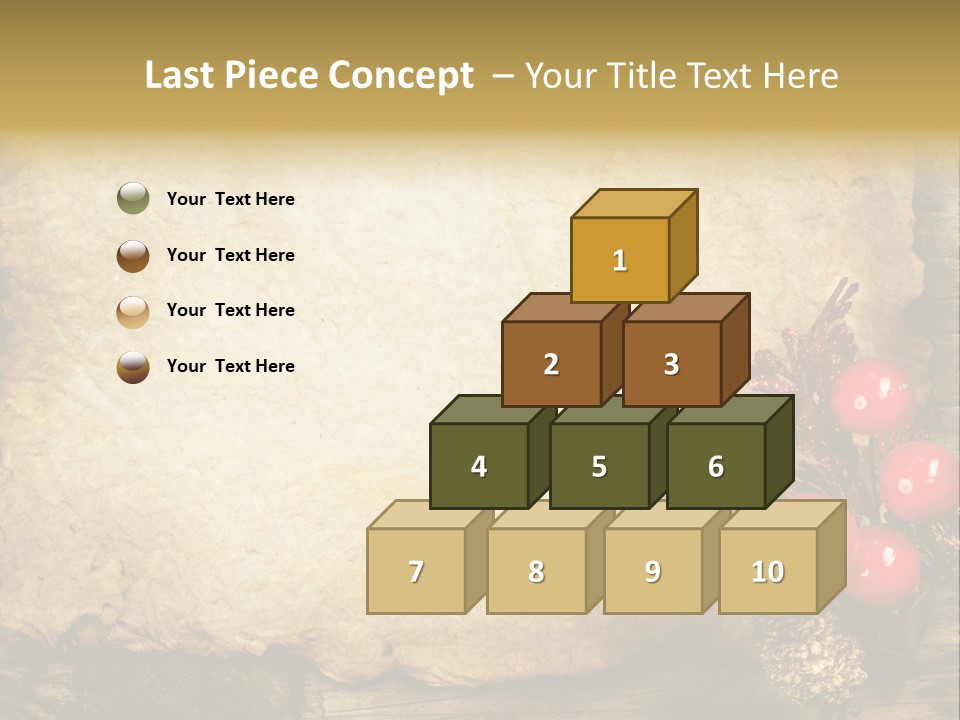 Wrinkled Beautiful Decor PowerPoint Template