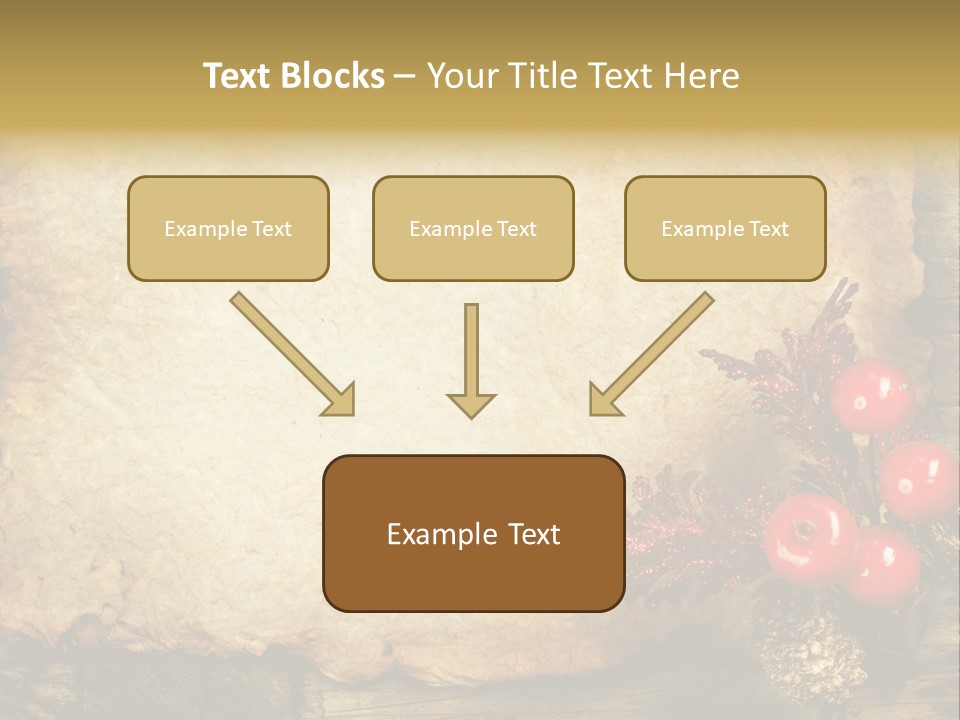 Wrinkled Beautiful Decor PowerPoint Template