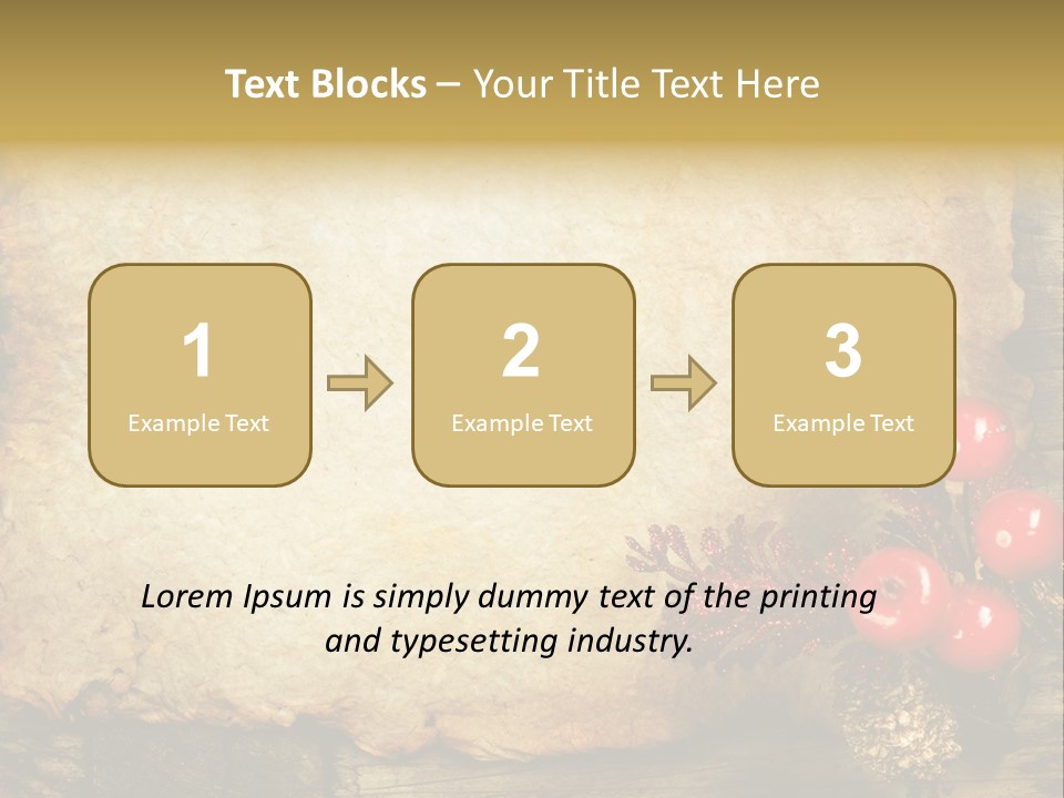 Wrinkled Beautiful Decor PowerPoint Template