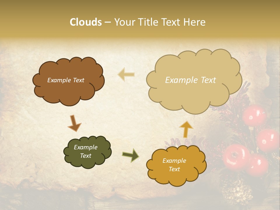 Wrinkled Beautiful Decor PowerPoint Template