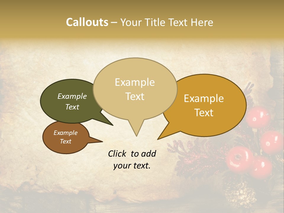 Wrinkled Beautiful Decor PowerPoint Template