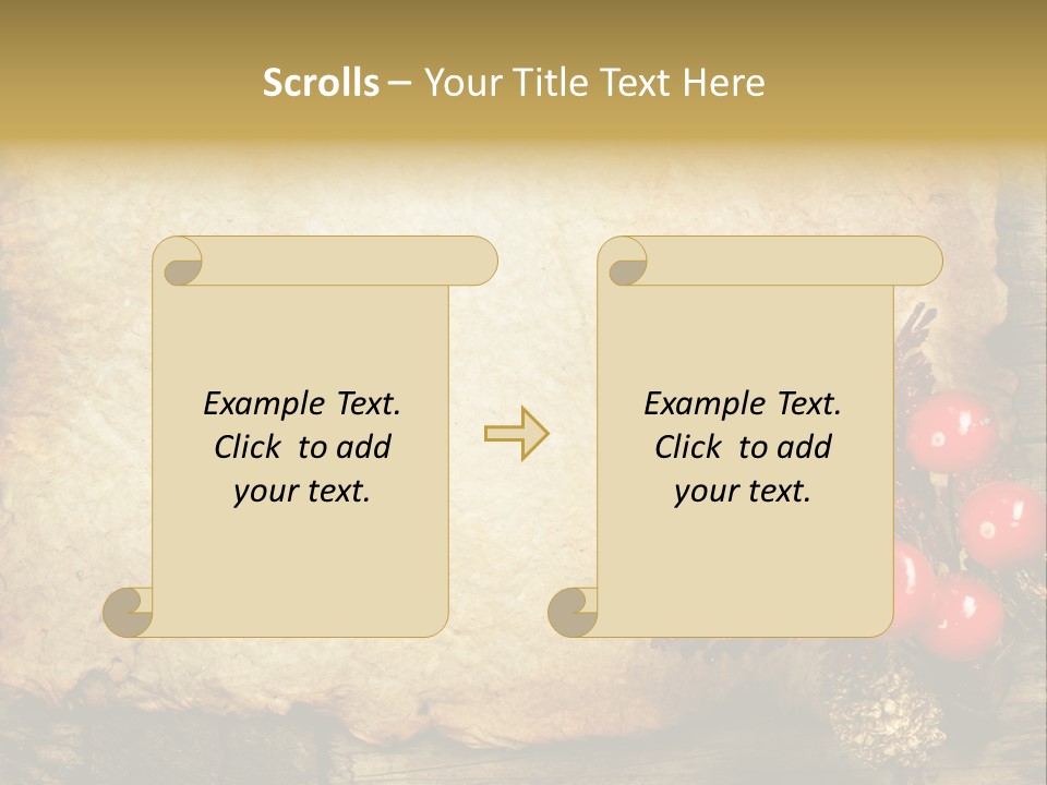 Wrinkled Beautiful Decor PowerPoint Template