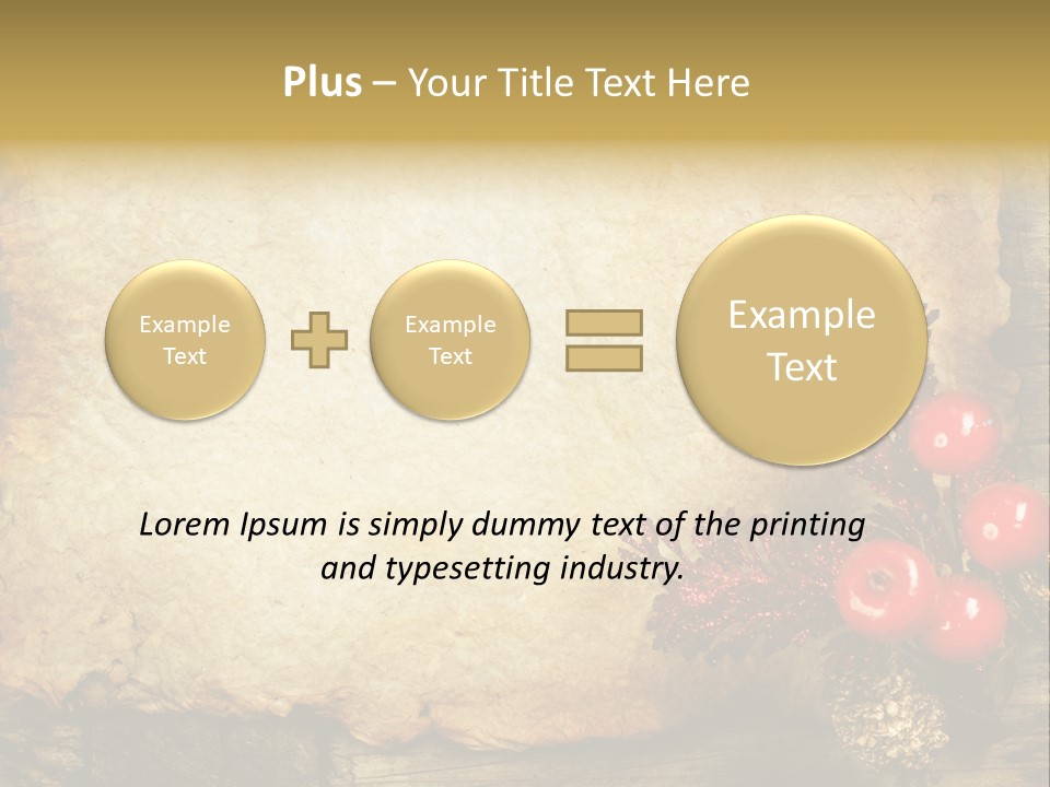 Wrinkled Beautiful Decor PowerPoint Template