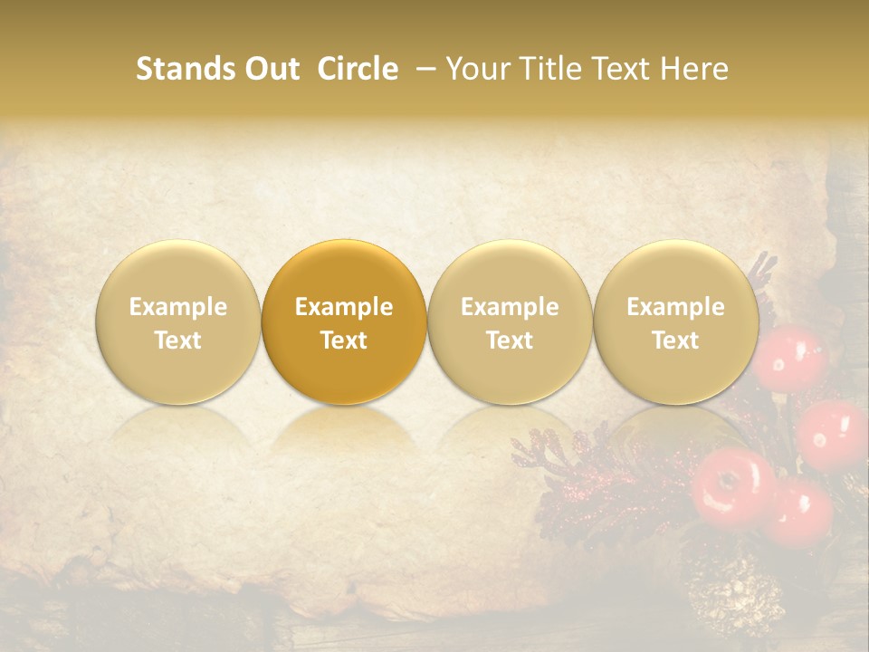 Wrinkled Beautiful Decor PowerPoint Template