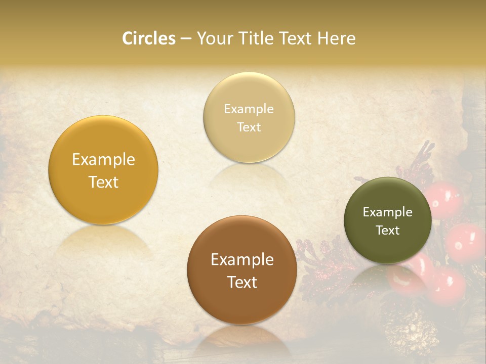 Wrinkled Beautiful Decor PowerPoint Template