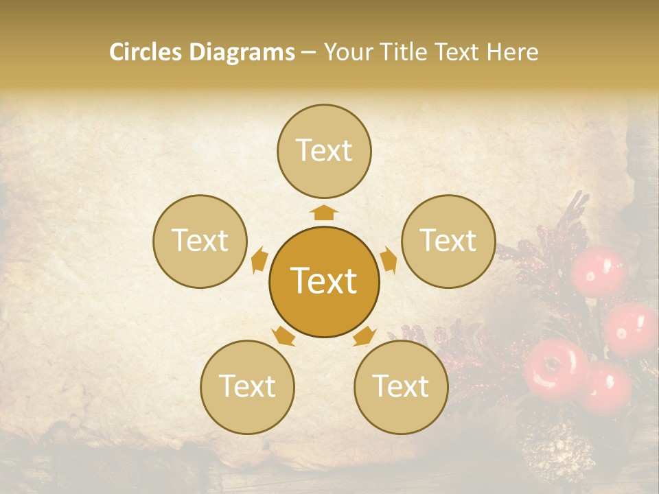 Wrinkled Beautiful Decor PowerPoint Template