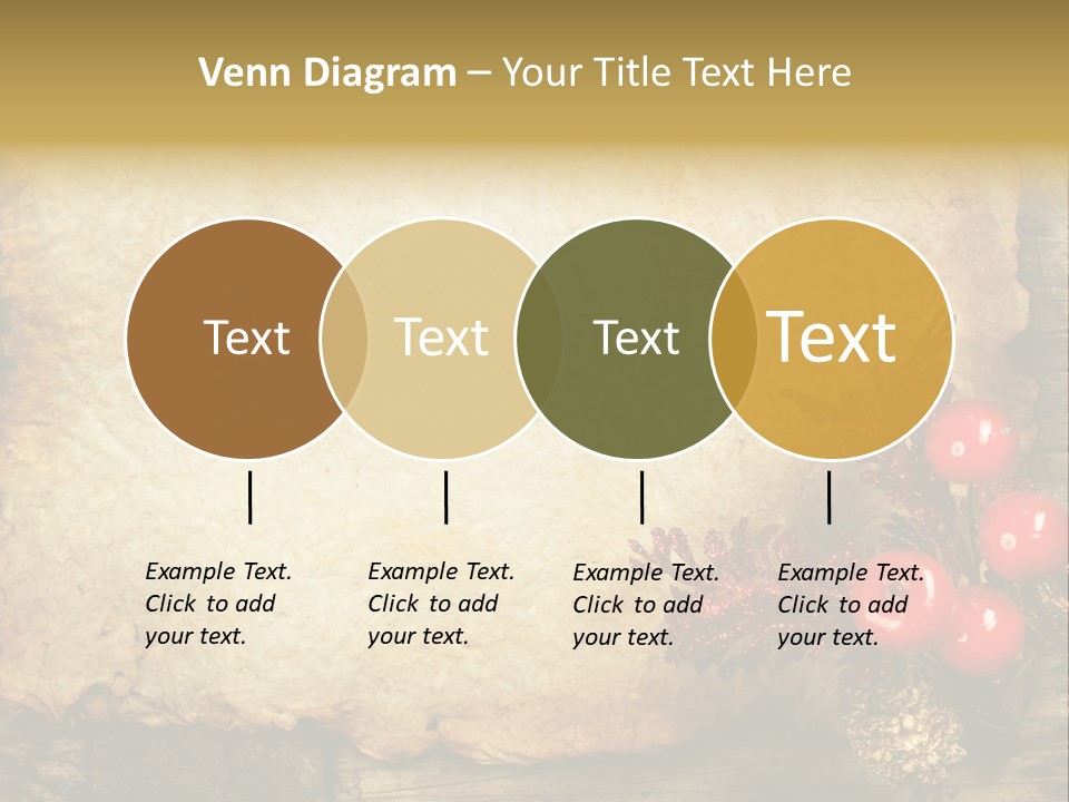 Wrinkled Beautiful Decor PowerPoint Template