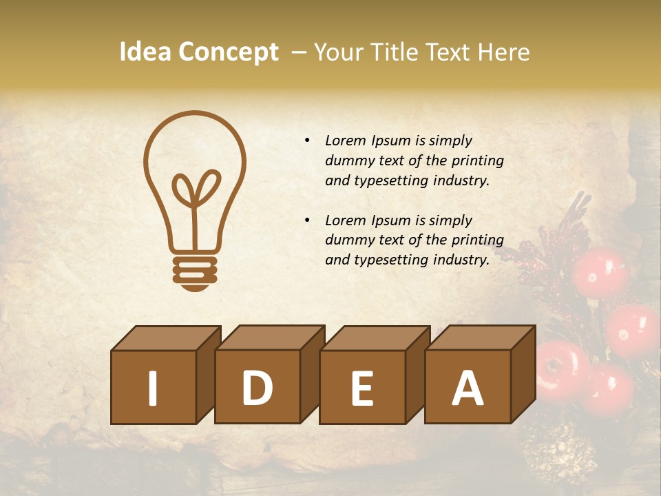 Wrinkled Beautiful Decor PowerPoint Template