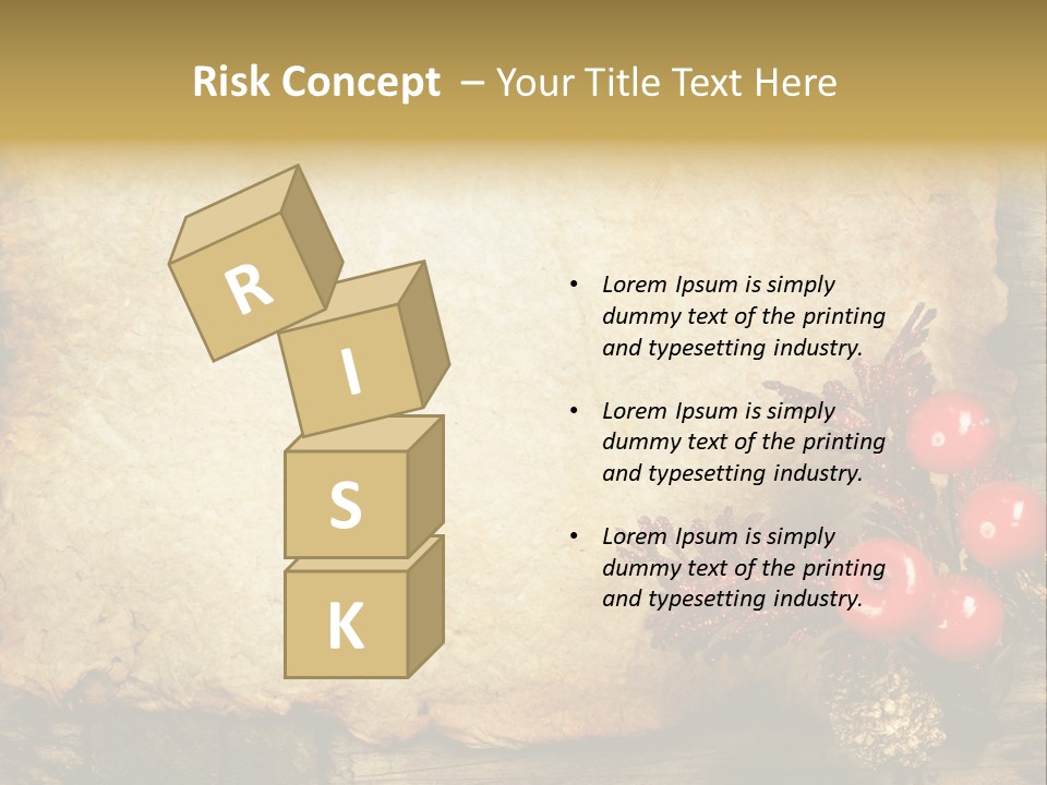 Wrinkled Beautiful Decor PowerPoint Template