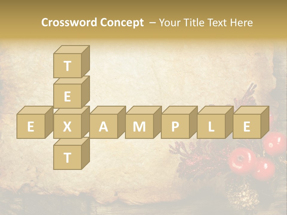 Wrinkled Beautiful Decor PowerPoint Template