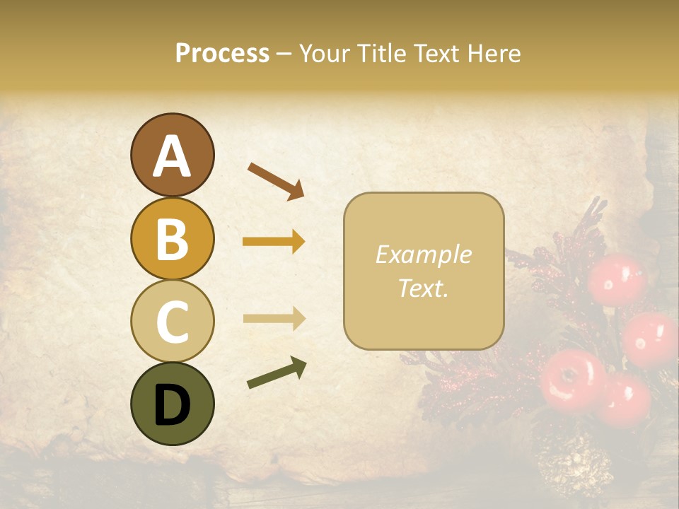 Wrinkled Beautiful Decor PowerPoint Template