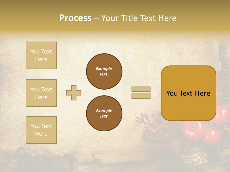 Wrinkled Beautiful Decor PowerPoint Template