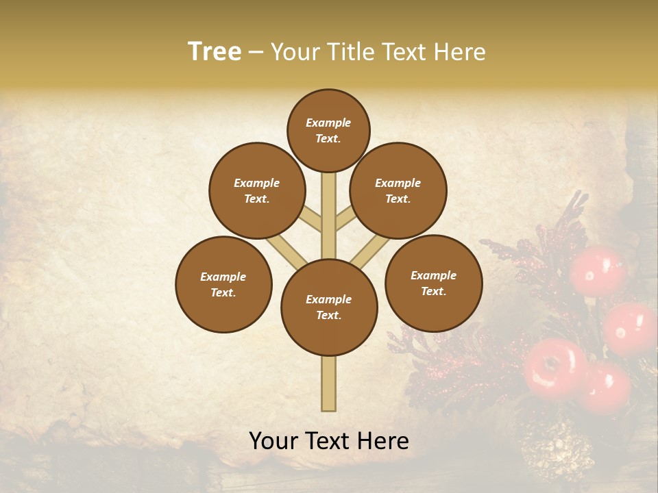 Wrinkled Beautiful Decor PowerPoint Template