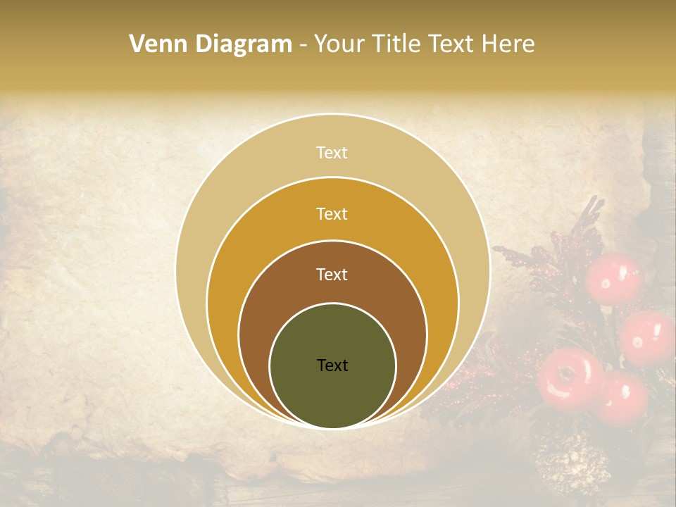 Wrinkled Beautiful Decor PowerPoint Template