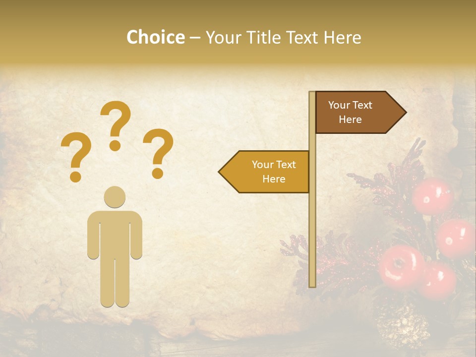 Wrinkled Beautiful Decor PowerPoint Template