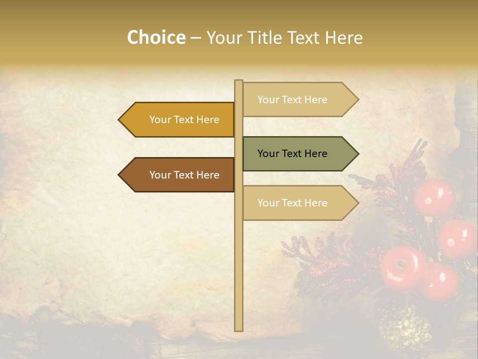 Wrinkled Beautiful Decor PowerPoint Template