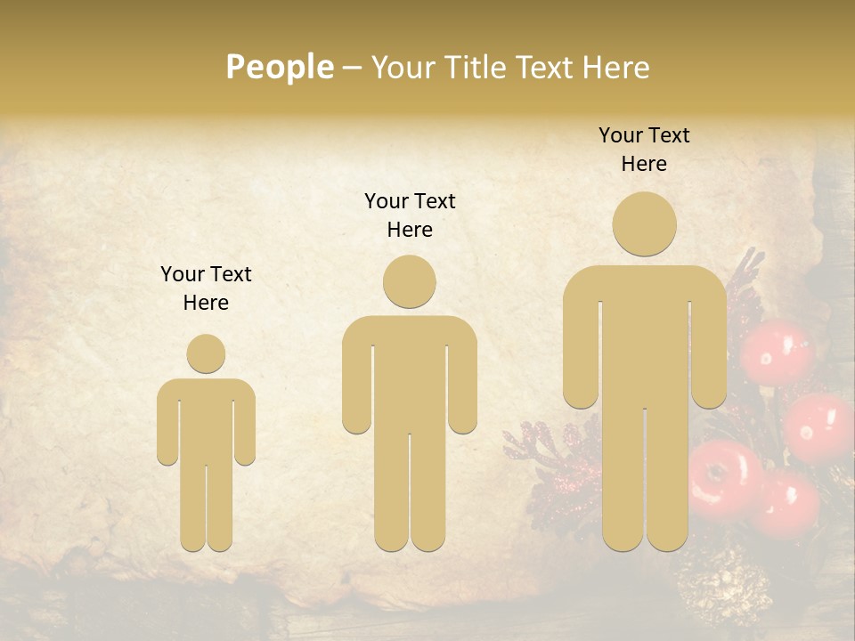 Wrinkled Beautiful Decor PowerPoint Template