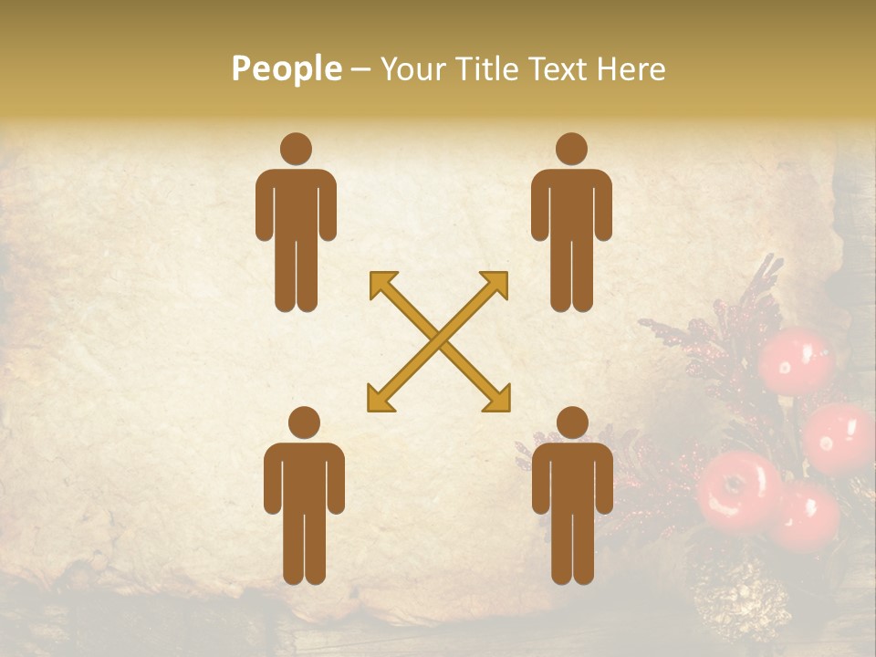 Wrinkled Beautiful Decor PowerPoint Template