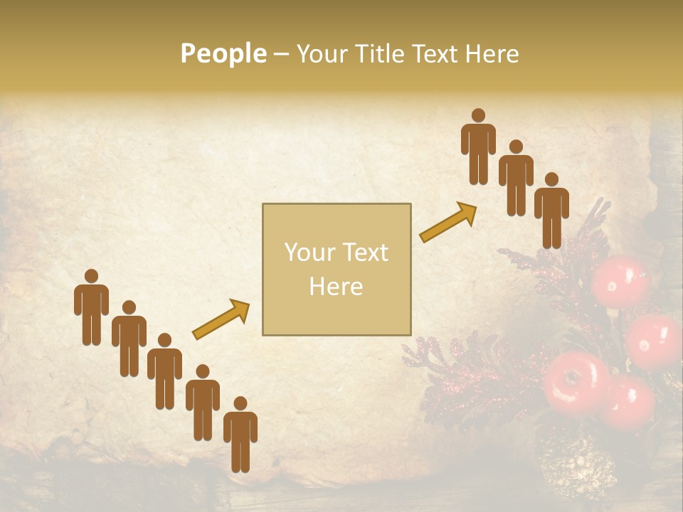 Wrinkled Beautiful Decor PowerPoint Template