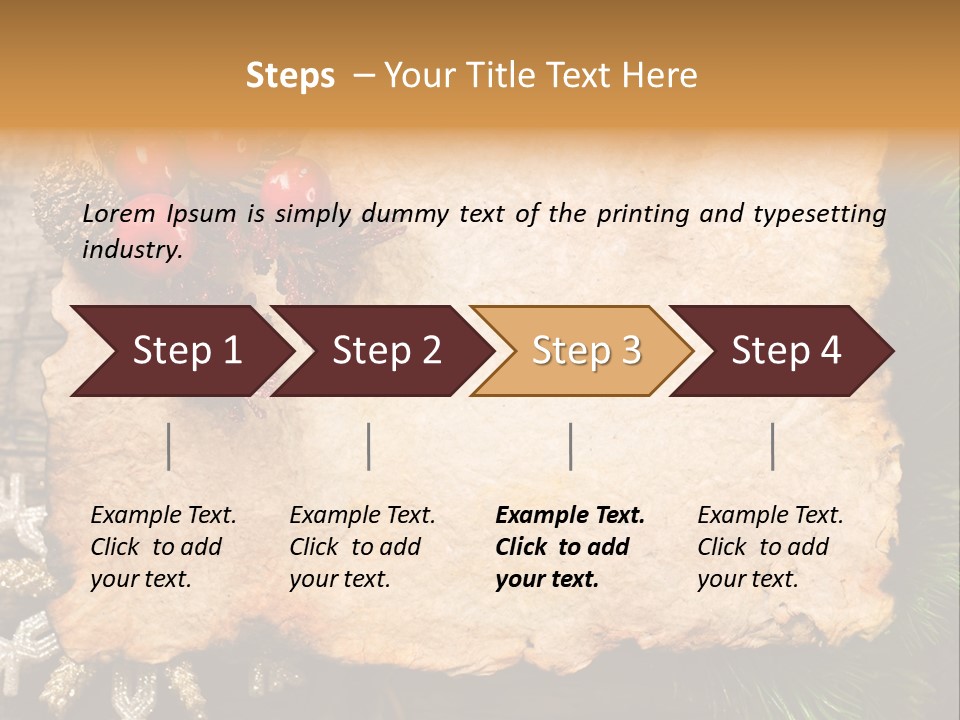 Vintage Wrinkled Red PowerPoint Template